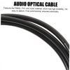 jojofuny 2pcs Optical Audio Cable Male to Male for Home