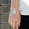 Inspired Silver - Bridesmaid - Silver Toggle Bracelet for Women