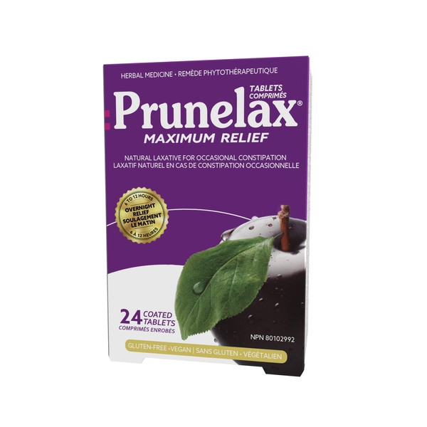 Prunelax Natural Laxative Maximum Relief, 24 ct