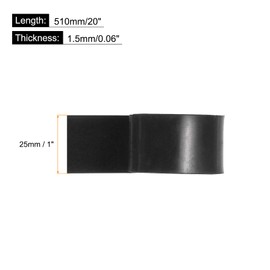 sourcing map Solid Rubber Sheet 1/16" Thick x 1" Wide x 20" Long, Anti-Slip Neoprene Rubber Roofing Material for Gaskets DIY Material, Pads, Seal, Bumpers, Flooring