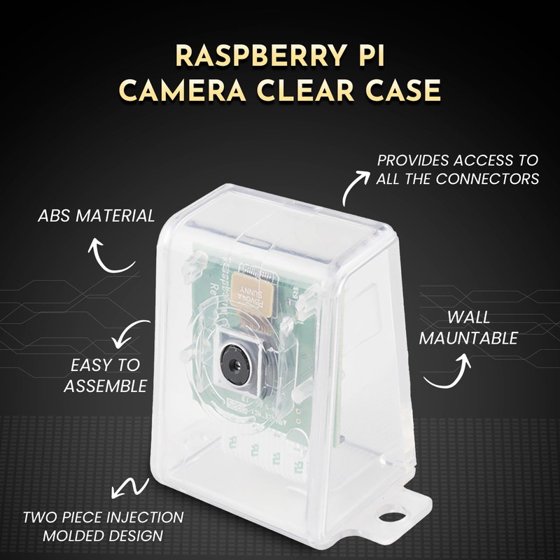 sb Components Raspberry Pi Camera Case Transparent Protective Case Cover