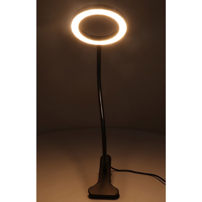 Clip On LED Ring Light 3 Color 10 Brightness Flexible