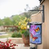 Afirst Solar Lantern Outdoor Hanging Glass Butterfly Solar Lights Waterproof
