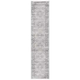 Safavieh Brentwood Collection Runner Rug - 2' x 9', Grey & Ivory, Oriental Trellis Design, Non-Shedding & Easy Care, Ideal for High Traffic Areas in Living Room, Bedroom (BNT800F)
