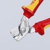Knipex StepCut Cable Shears chrome-plated, insulated with multi-component grips, VDE-tested