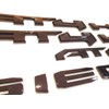 6Pcs Kits AT4 HD Emblem Sierra Door Rear Badge Replacement