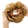 PORSMEER 2 Pieces Hairpiece with Elastic Band, Large Bun Hairpiece,