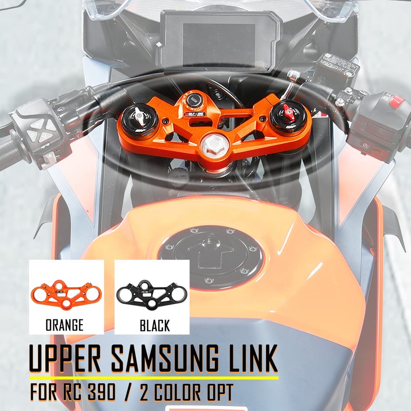 Lorababer Motorcycle Aluminum Top Triple Clamp Handlebar Assembly Regulator Front