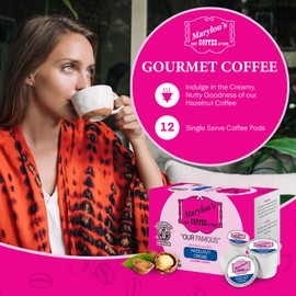 Marylou's Marylou’s Coffee – Hazelnut Creme Flavored Gourmet Coffee – Single Serve Coffee Pods, Compatible with Keurig Brewers – 12 Pods