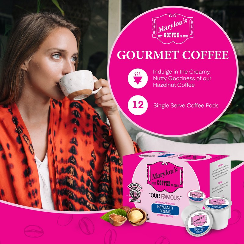 Marylou's Marylou’s Coffee – Hazelnut Creme Flavored Gourmet Coffee –