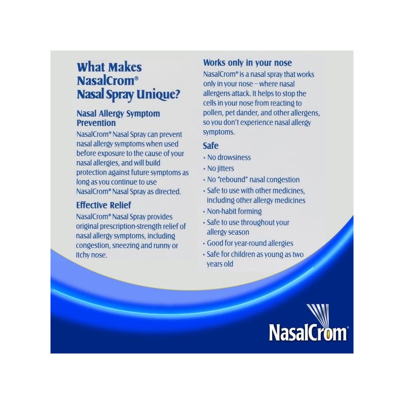 NasalCrom Nasal Spray Allergy Symptom Controller | 200 Sprays |