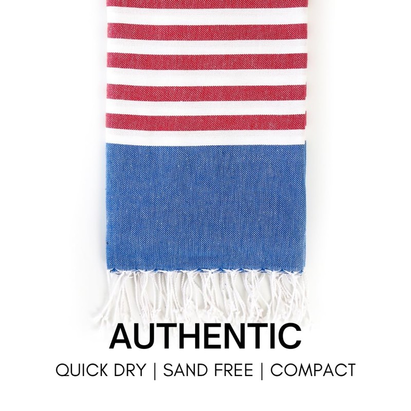 BAY LAUREL Turkish Beach Towel with Travel Bag 39 x