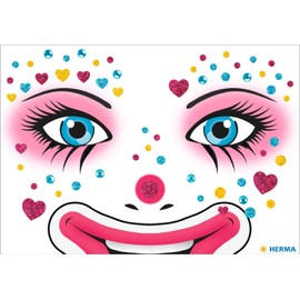 HERMA 15428 Face Art Sticker, Clown Annie