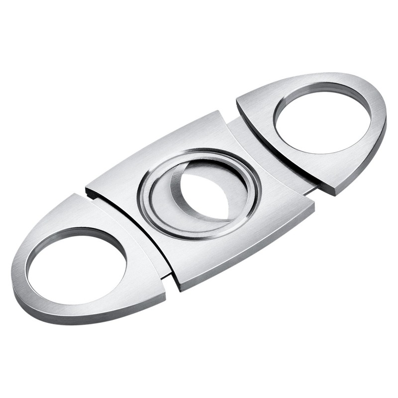 Cigar Cutter Guillotine, Stainless Steel Double Blade Cigar Clippers, 3