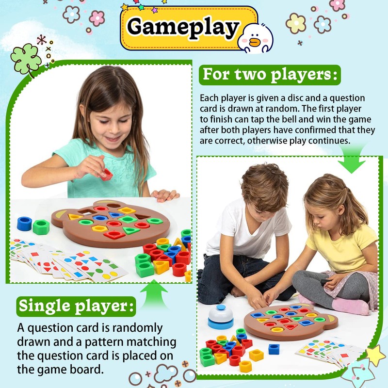 xinrongda Baby Sensory Toy, Children's Toy from 3 Years, Shape