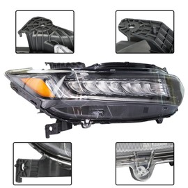 labwork Headlight Assembly Replacement for Honda Accord 2018-2021 Headlight Headlamp RH Set Passenger Side