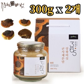 Ryu Choong-hyeon Sanghwang Mushroom Mycelium 100% Powder 300g x2 Beta Glucan Immune SOD Polyphenol Dietary Fiber Amino Acid Medicinal Mushroom / 류충현 상황버섯 균사체 100% 분말 300g x2개 베타글루칸 면역 SOD 폴리페놀 식이섬유 아미노산 약용버섯