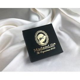 MadamLili - Ohrringe Rosenquarz Edelstein - 925 Sterling Silber - Handgefertigt - Hängende Rosa Echtsilber Ohrhänger - Exklusive Schmuckbox