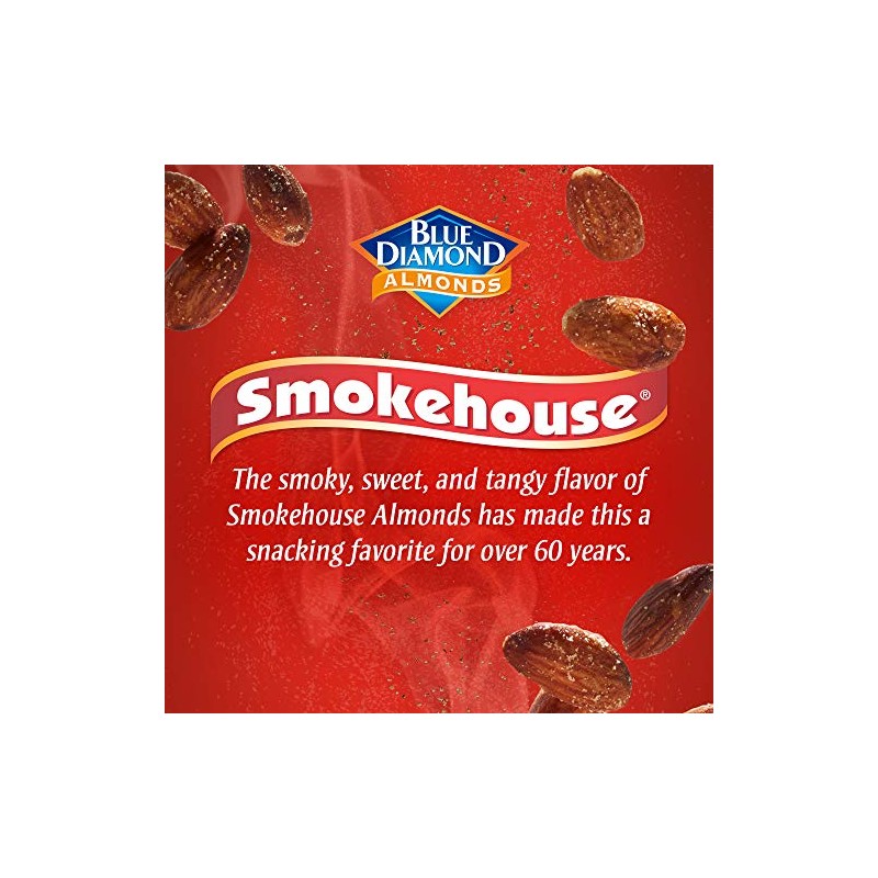 Blue Diamond Almonds Smokehouse Flavored Snack Nuts, 16 Oz Resealable