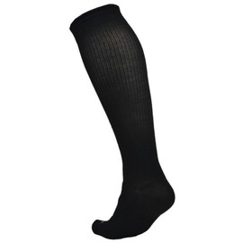 Ecosox Graduated Compression Socks 3 Pairs Bamboo Viscose Unisex Crew USA made (US, Medium, Regular, Regular, Black, 9-11)