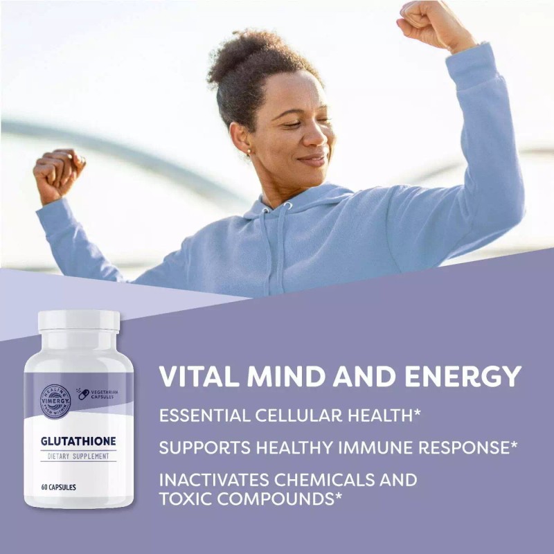 Vimergy Glutathione Capsules, 60 Servings – Natural Immune Supporting