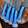 Aj Sanity Knives 5 pieces chef knives set Damascus steel