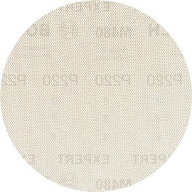 Bosch 50 x Expert M480 Sanding Net (for Paint on Wood, Hardwood, Diameter 125 mm, Grit 220, Professional Accessories, Random Orbital Sander, Orbital Sander)