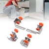Cryfokt 4PCS Drawer Front Installation Clamps, 12mm to 50mm Adjustable