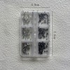 NAIL ANGEL Nail Studs Set, Punk Cone Square Studs Accessories,