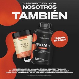 Vital Botanics Hierro Suplemento Vitamina Jengibre 500 Por Porción 200 Cápsulas Iron Multivitamínico Hombre Mujer Alimenticio Aditivos Defensas