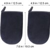 Abaodam 6 Piezas Guante Bronceador sin Sol Negro de Esponja