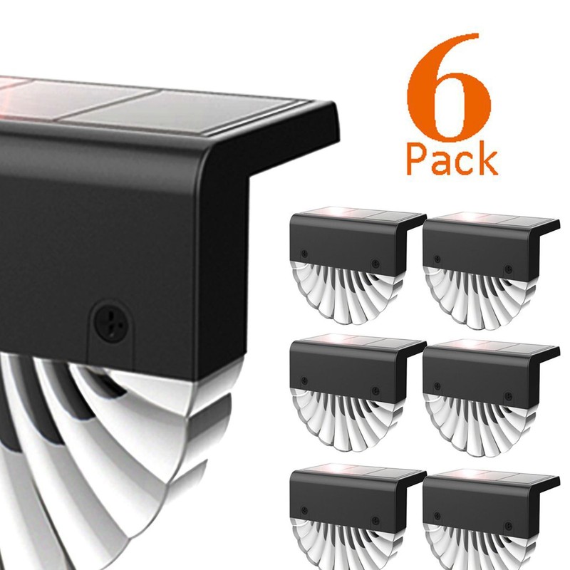 LED Solar Wall Light Warm White Decorative Lamp for Outdoor