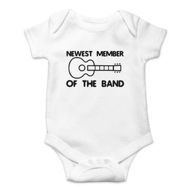 AW Fashions - Body divertido para recién nacido, para niños o niñas, Blanco, 6 meses