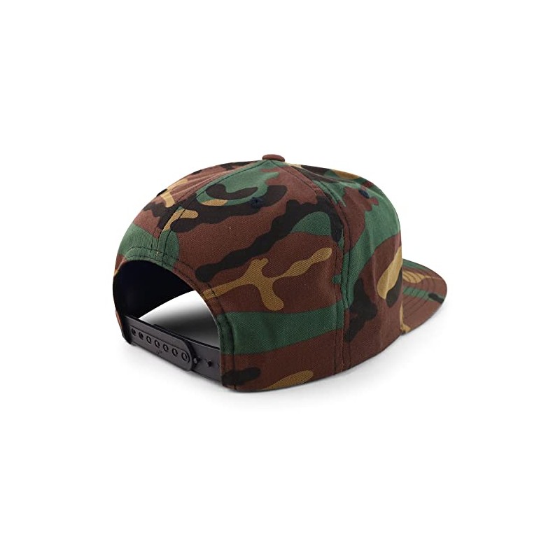 Trendy Apparel Shop Small Number 53 Embroidered Flatbill Snapback -