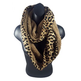 Unbranded Infinity Women Scarf with Lepard Print