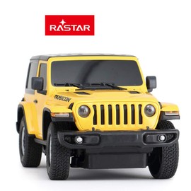 RASTAR RC Toy, 1/24 Scale Wrangler JL Remote Control RC Car, Rubicon Model Vehicle for Kids, Yellow