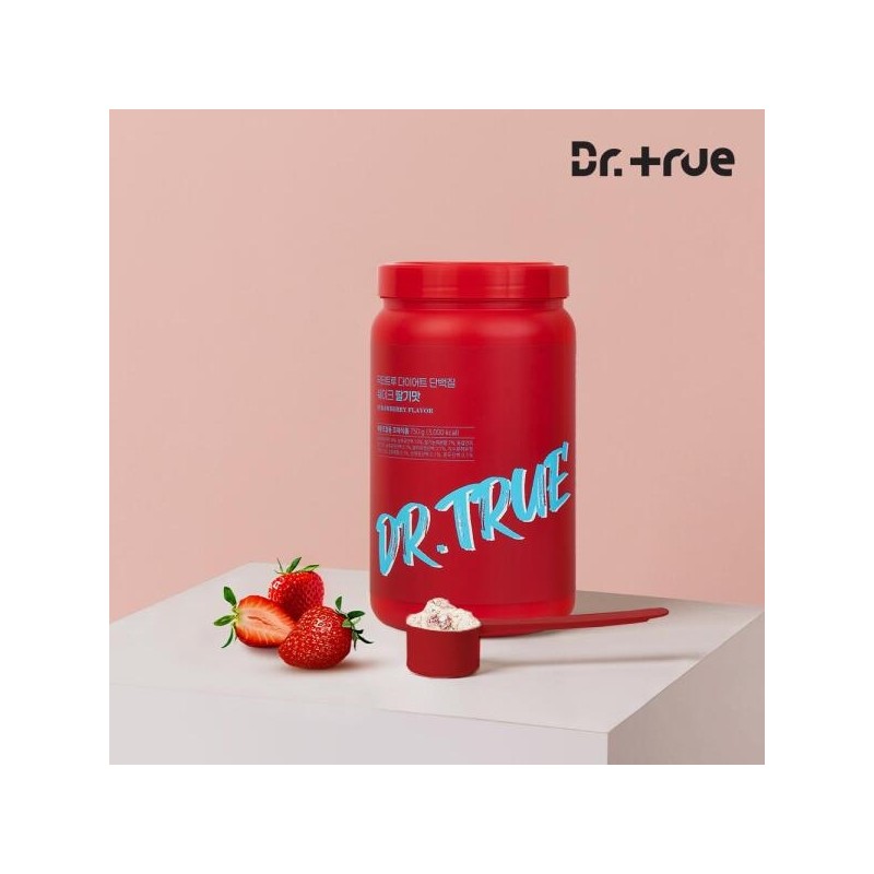 Choose from 2 types of Dr.Tru diet protein shakes: Strawberry