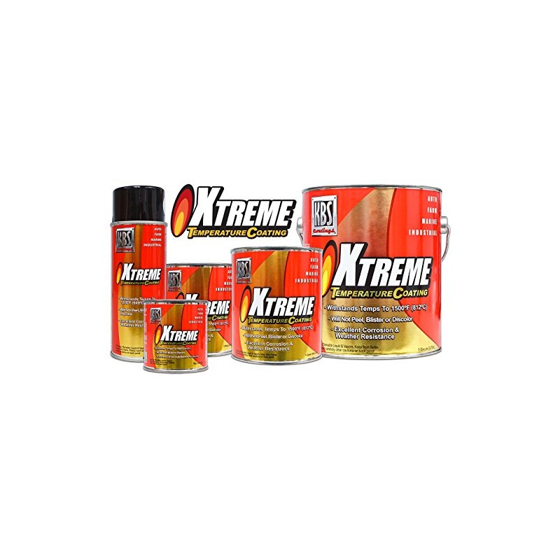 KBS Coatings 65206 Rocket Red Xtreme Temperature Coating - 8