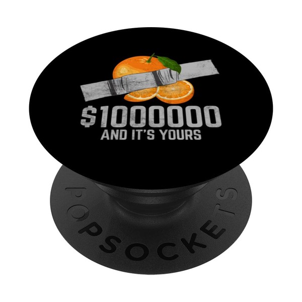 Duct Tape Orange Fruit Lover Funny Quote PopSockets Standard PopGrip