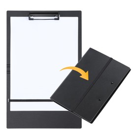 FRETONBA Folding Clipboard, Folder, Foldable, A4 Clipboard, 0.08 inch (2 mm) Plank, Vertical and Horizontal Binder, Waterproof File Protection, Clip File, Compact Portable, Binder, Lightweight, Stand