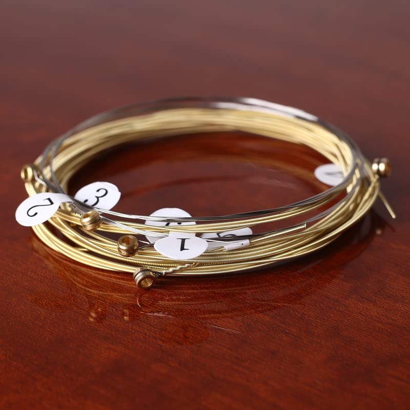 zalati 6 x Brass Replacement Acoustic Guitar Strings