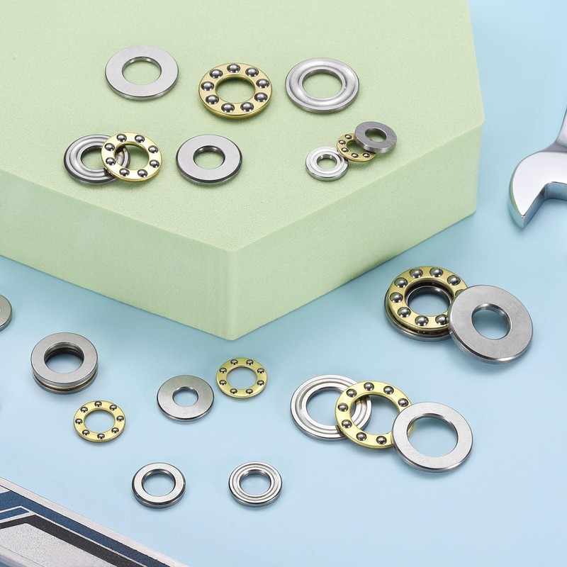 sourcing map 12pcs F7-13M Thrust Ball Bearings, 7mm x 13mm