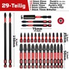 Geinxurn 28-Piece PZ1 PZ2 PZ3 Screwdriver Bit Set 25 mm