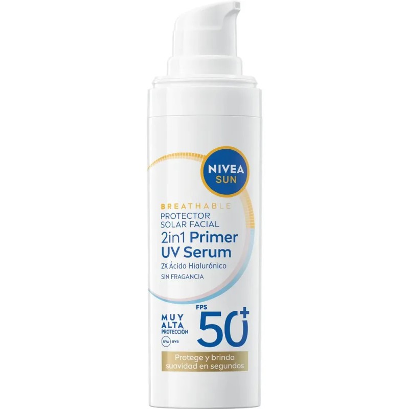Nivea Sun Primer 2 En1 Uv Serum 30ml, Prebase de
