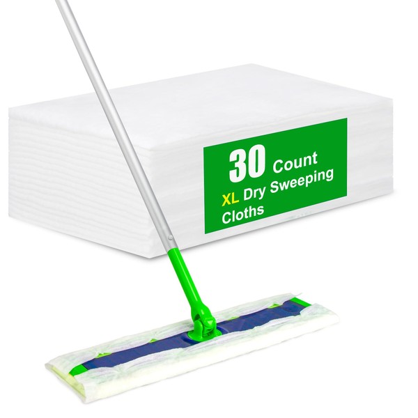 30 Count XL Dry Sweeping Cloths for Swiffer Sweeper XL