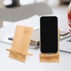 VILLCASE 2 x Bamboo Phone Holder, Universal Tablet Stand, Desktop