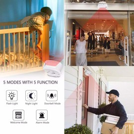 Motion Sensor Doorbell,KCMYTONER Door Chime for Business When Entering, Motion Sensor for Door,Anti-theft, 36 Ringtones 5 Welcome Rings,10pk-for Front Porches, Gates, Homes, Offices, Stores