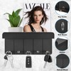 Kldgris Key Rack with Shelf, Wooden Key Holder, Decorative Wall