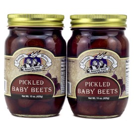 Amish Wedding All Natural Pickled Baby Beets 15 Ounces (Pack of 2)