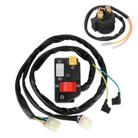 M MATI Handlebar & Starter Relay Switch for Honda TRX400EX 400EX Sportrax 2005 2006 2007 35200-HN1-A41 35850-HM3-000